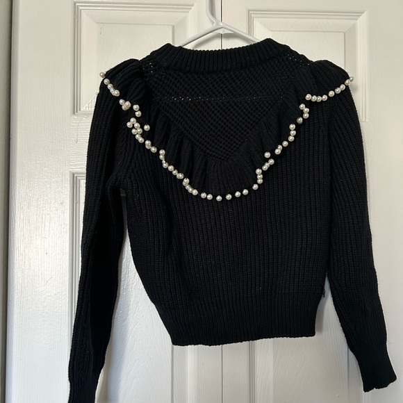 Zara pearl black sweater - NWOT - Picture 4 of 4